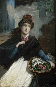 Augustus e.mulready Selling out France oil painting artist